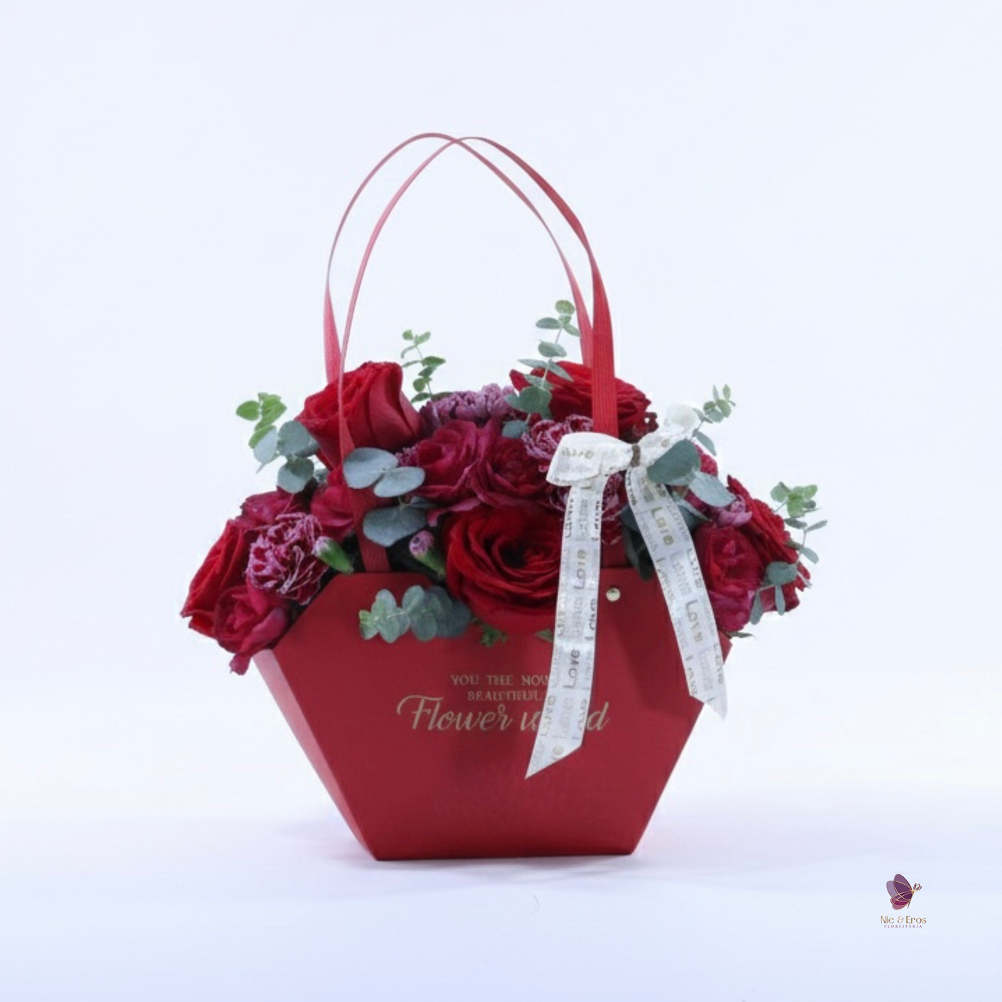 Bolsa Floral (Negro, Blanco, Rojo, Beige)