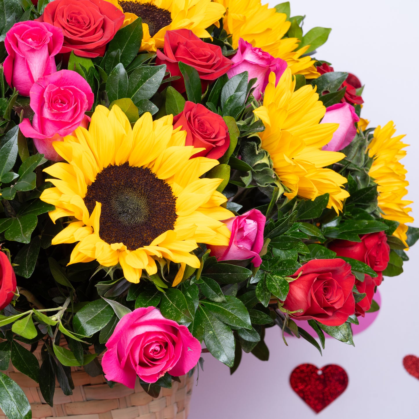 Canasta de Girasoles mixta