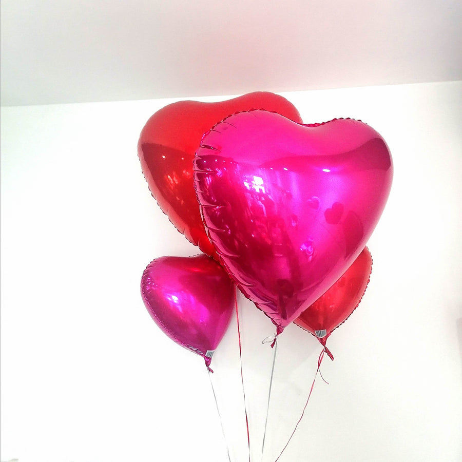 Ramo de globos de corazón